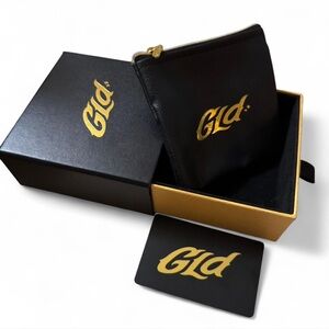 GLd Watch Case Black and Gold Men's Accessory Pouch